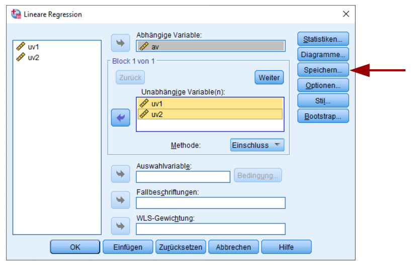 image Dialog Regression Speichern