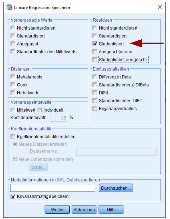 image Speichern Residuen SPSS^