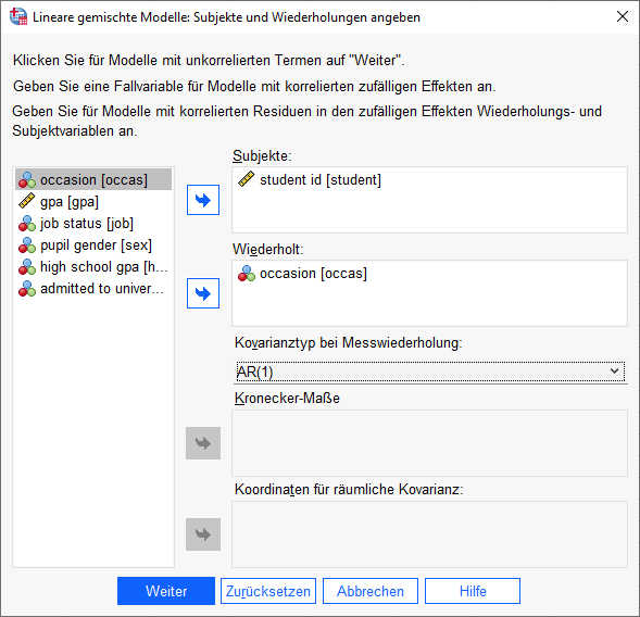 spss lmem 20